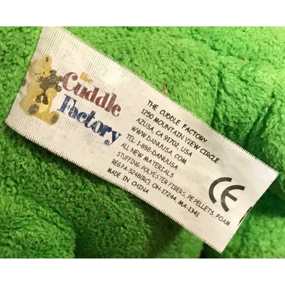 Cuddle Factory Green Plush Dinosaur Stuffed Toy For Kids 10" - Picture 8 of 8